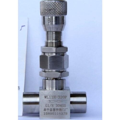 WL11H-320P High Pressure Valve Thread Link Flow Graduated Micro Regulating Valve G Standard