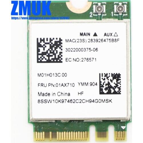 RTL8821CE 802.11AC 1X1 Wi-Fi+BT 4.2 Combo Card For Leonovo 130 V130 V145 S145 V330 330 330S A340 V530 AIO 520 Series,P/N 01AX710