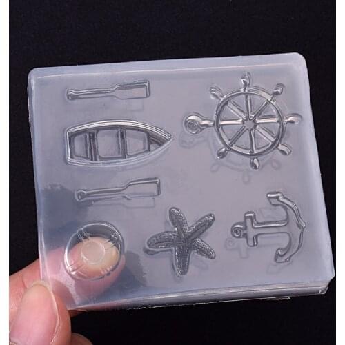 Marine series diy resin decorative craft silicon mold for epoxy resin jewelry making pendant resin jewelry DIY supplies