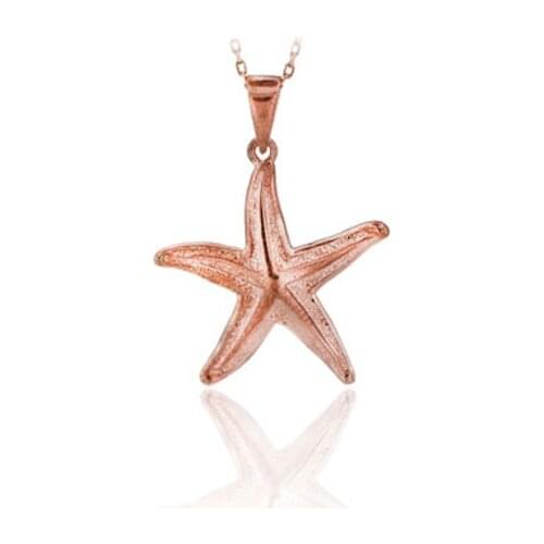 Starfish Necklace 925 Sterling Silver Sea Animal Ocean Charm Bridesmade Nautical Gift