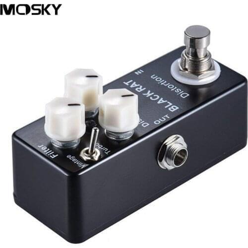 MOSKY BLACK RAT Distortion Guitar Effect Pedal True Bypass Classic & T-turbo Guitar Parts & Accessories