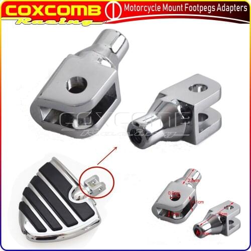 Motorcycle Front Foot Pegs Adapter Footrests Adjuster for Honda GL1800 2001-2013 Suzuki Boulevard M109R M90 M50 Volusia 800