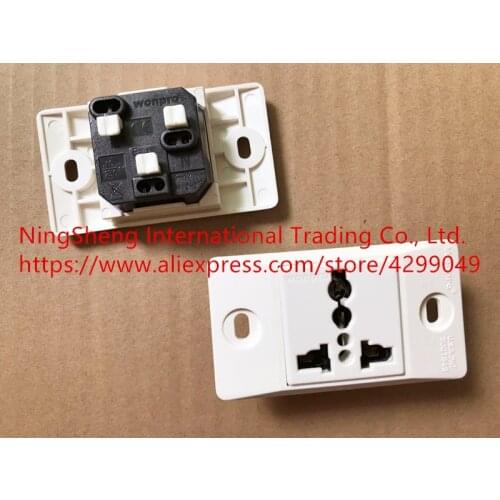 Original new 100% import steady plugged international standard power socket plug WF-9.1R4 10A 250V power switch
