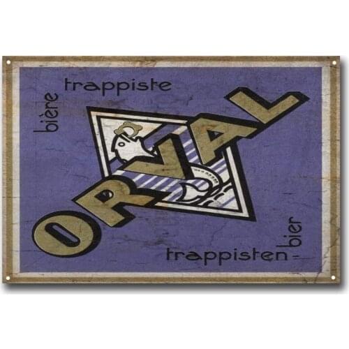 Orval Belgian Lager Beer Retro Metal Tin Sign Plaque Poster Wall Decor Art Shabby Chic Gift
