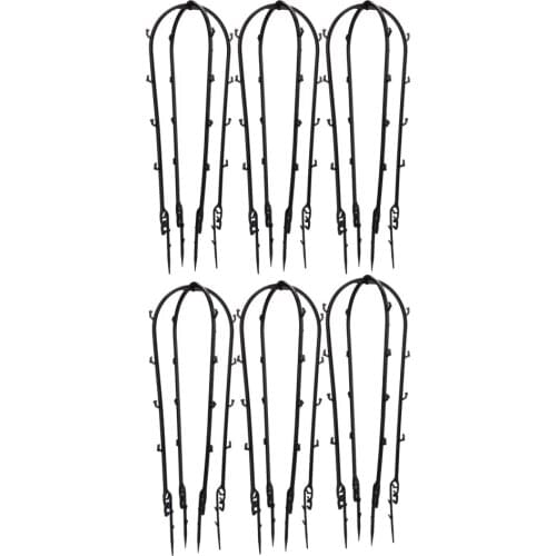 Climbing Frame Plant Support Convenient Shelf Hook Simple Generic U-shaped U Shape Plastic Garden Trellis Flowers Stand Rings