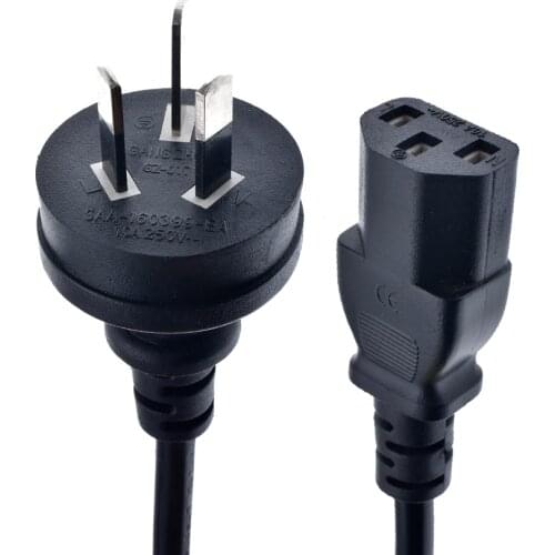 CN AU Australia Power supply cables With Switch AU inlet to IEC 310 C13 outlet plu power supply Cord For AC Adapters