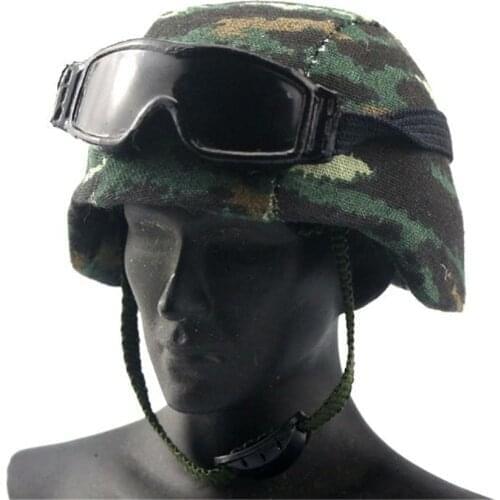 1 / 6 Scale Soldier Military Battle Goggles Goggles Glasses Desert Black Color for 12" Action Figure Body Toys Dolls Gifts DIY