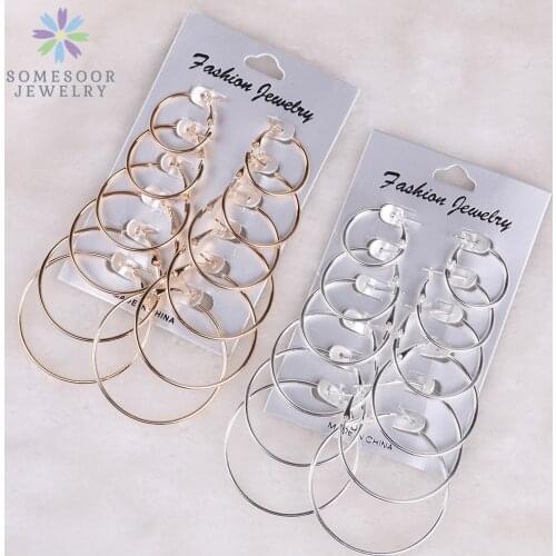 Серьги-кольца SOMESOOR China At AliExpress