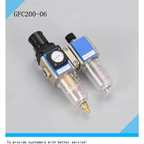 Air filter regulator lubricator combinations GFC200-08-F1 GFC300-08/10 AIR SOURCE TREATMENT FREE FOR 2 Pieces fittings