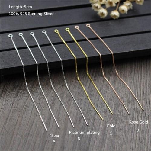 925 Sterling Silver Ear Line Ear Wire Earring Accessories Jewelry for Women DIY Jewelry Findings DIY Jewelry Making