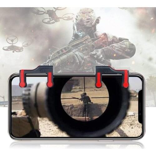 2Pcs Smartphone Joystick Moblie Game Controller Arcade Joystick L1R1 Shooter For Gaming