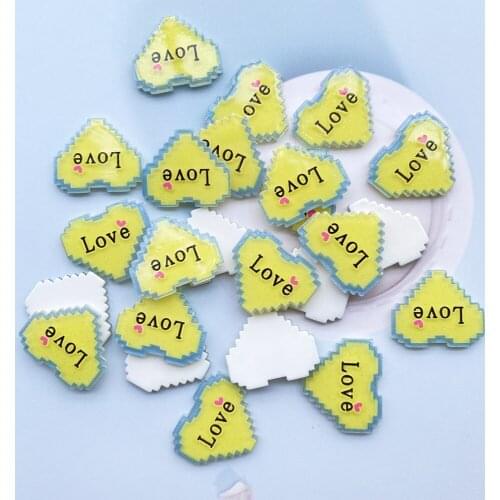 20Pcs Kawaii Cute Peach heart love Flat back Cabochons Scrapbooking DIY Jewelry Craft Decoration Accessories F04