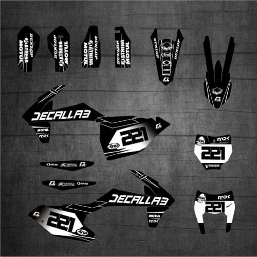 6 STYLES Motocross TEAM GRAPHICS BACKGROUNDS DECALS For KTM EXC EXCF XCW 2017 2018 2019 SX SXF XC XCF 2016 2017 2018