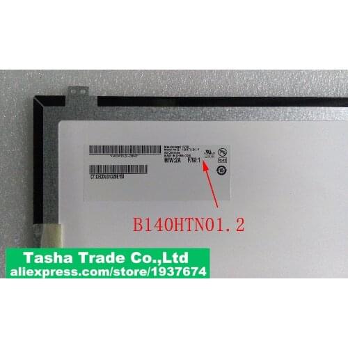 B140HTN01.2 AUO AU Optronics LCD Laptop Screen Matte eDP 30pin New Original High Quality Test Befor Shipment B140HTN