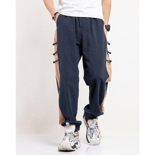 Streetwear Men Harem Pants Striped Mens Sweatpants 2020 New Vintage Trousers Male Oversized Loose Chinese Style Pants 5XL
