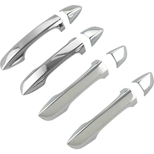Chrome Door Handle Cover Car Styling Stickers For Volkswagen New VW Tiguan MK2 2017 2018 2019 2020 Auto Accessories