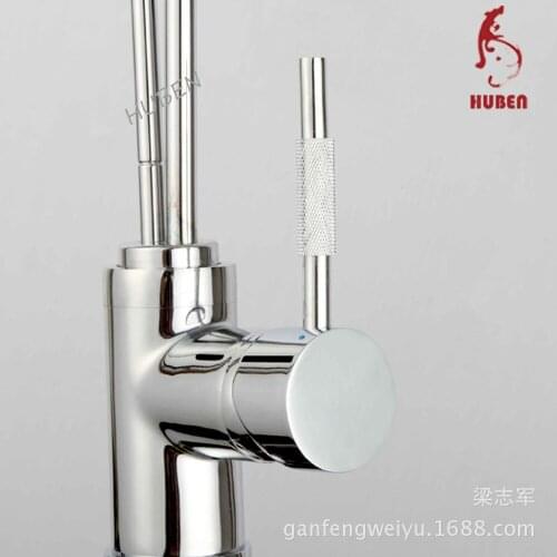 Tiger ran all copper twin-tube of pure water kitchen sink faucet hot and cold vegetables basin single to dual control faucet