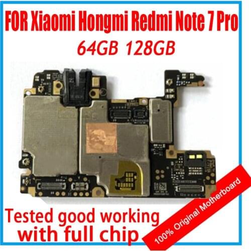 For Xiaomi Hongmi Redmi Note 7 Pro Motherboard 100% Clean Replaced Original Mainboard Android OS ROM 64G/128G With Full Chips