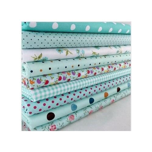 7/9Pcs DIY Handmade Cotton Printed Cloth Floral Pattern Pure Cotton Printed Fabric Multi-purpose Cotton Cloth Mixed Color