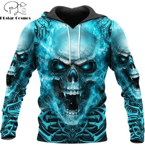 Halloween Horror Skull 3D All Over Printed Mens Autumn Hoodie Sweatshirt Unisex Streetwear Casual Zip Jacket Pullover KJ655
