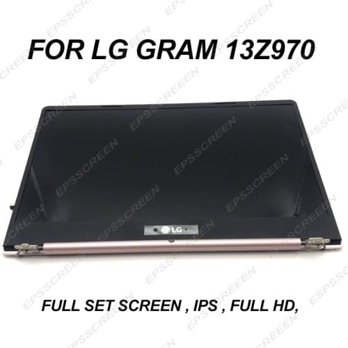 NEW 13.3 FULL SET LCD DISPLAY FOR LG GRAM 13Z970 FULL HD IPS SCREEN PINK/DARK SLIVER/WHITE LP133WF4SPC1 AB COVER CAMERA ASSEMBLY