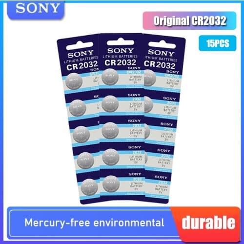15pcs SONY Original cr2032 Button Cell Batteries 3V Coin Lithium Battery For Watch Remote Control Calculator cr2032