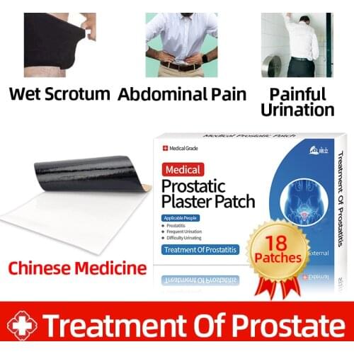 18pcs Prostatic Navel Patch Natural Herbs Plaster Medical Urological Man Health Care Patches