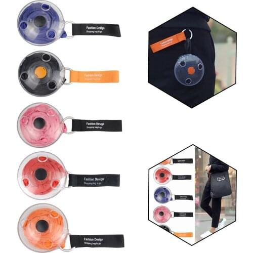 Portable Creative Multifunctional Retractable Small Disc Shopping Bag Lightweight Space-saving