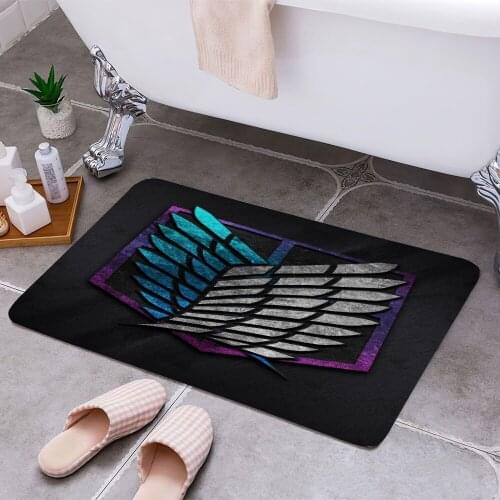 Attack on Titan Cheaper Anti-slip Modern Area Rugs Living Room Balcony Bathroom Printed Carpet Doormat Hallway Bath Mat