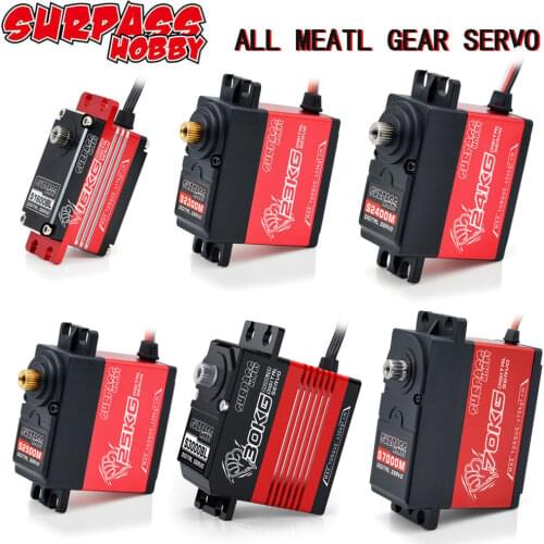 Surpass Hobby 9kg 15kg 20kg 23kg 24kg 25kg 30kg 70kg Metal Gear Digital Servo for 1/12 1/10 1/8 1/7 1/5 RC Car Buggy Boat Robot