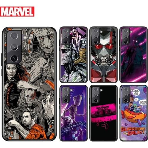 Guardians of the Galaxy For Samsung Galaxy S21 S20 FE S10e S10 S9 S8 S7 S6 Ultra Plus Lite 5G Edge Black Soft Phone Case