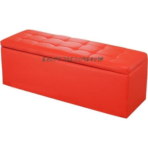 Clothing Store Sofa Stool Rectangular Storage Eyelash Rest Shoes Changing Stool Rectangular Three Seat Waiting Chair