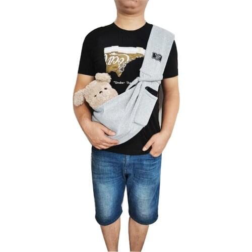 New Small Dog Cat Sling Carrier Bag Travel Tote Soft Comfortable Hands-free Pouch Handbag With Cell Phone Pocket Pet Products