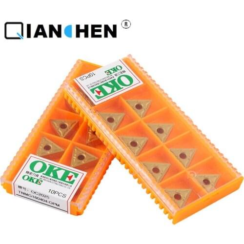 OKE 10pcs/lot High Precision High Performance High Strength CNC TNMG160404-OPM OC2025 Industry Carbide Inserts Hard Alloy