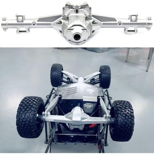 CNC Aluminum Alloy Rear Axle Housing Assembly for 1/7 for Traxxas for UDR Short Truck Spare Parts Car Accessories