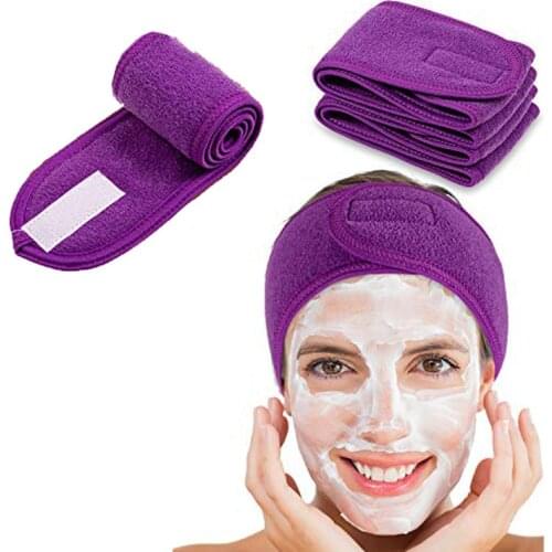 Ladies Wash Makeup Hair Band Adjustable SPA Facial Hair Band Wash Face Bath Stretchable Water Shampoo Band Sports Hair Band