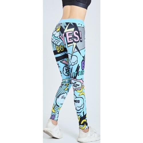Cartoon Pattern Women Seamless Yoga Pants Push Up Leggings Fitness Gym Sport Running Yoga High Waist Workout Leggings