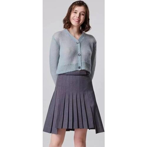 Women Sweater 2021 Autumn and Winter Mohair Thin Short Cardigan Knitted Sweater Coat