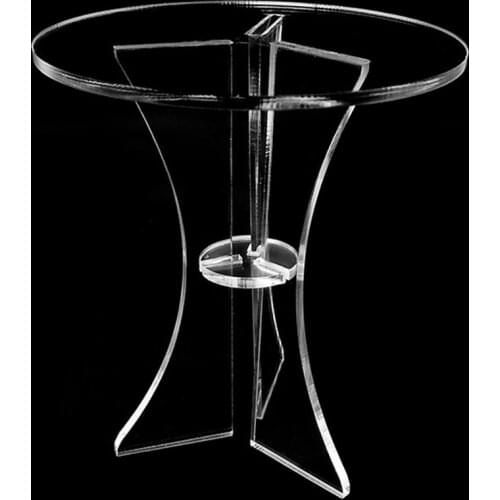 1/12 Doll House Acrylic Round Table Dining Set for Kitchen/Home Decoration