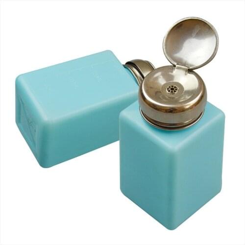 1PC 200ML Empty Liquid Alcohol Press Bottle Glue Residue Remover Clean Tool Portable Dispenser Pump Bottle Refillable Bottle