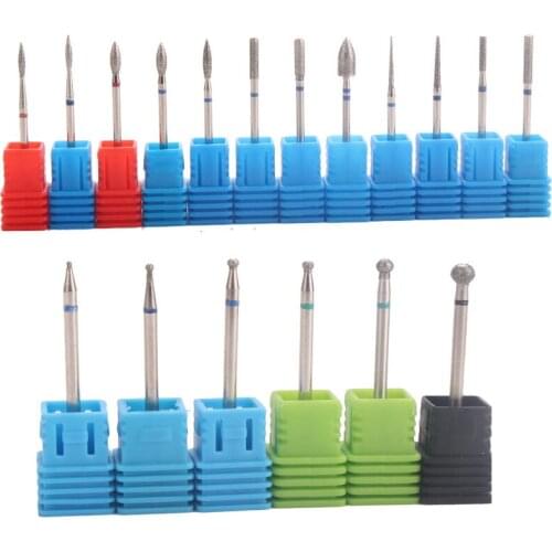 1pcs Nail Grinding Head Blue,Red,Green Diamond Grinding Head Polishing Manicure Polish Polisher Machine 3/32" Grinding Head Tool
