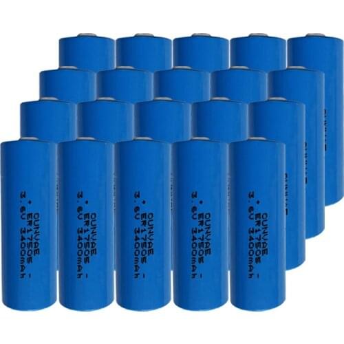 20pcs ER17505 3.6V A Size Lithium Battery 2400mAh Thionyl Chloride Battery for Gas Water Electronic Meters Tracking Device 17505