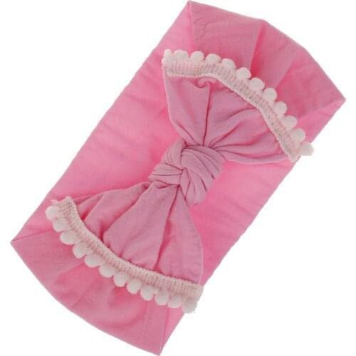 20 pcs/ lot , 21colors nylon cotton messy bow headband headwear hair accessories cute kids head wrap knotted