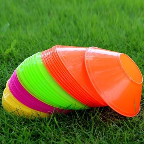 50pcs/lot Football Training Cones Marker Discs Outdoor Sports Accessories 20cm Sports Saucer Entertainment Tools