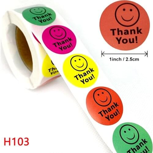 500pcs/roll Car Laptop Phone Stickers Smiling Face Portrait Sticker Toys for Children Kids Reward Motivational Teacher Stickers