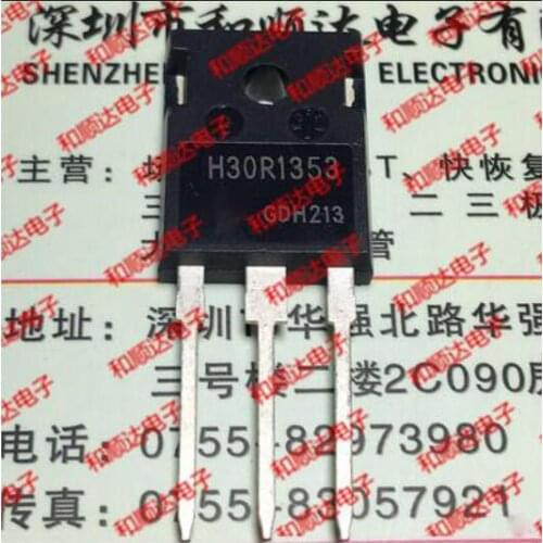 Free shipping 10PCS H30R1353 IHW30N135R3 TO-247 1350V 30A