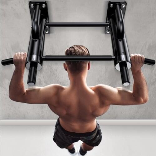 Household safety wall pull-up parallel bars high load-bearing indoor fitness equipment thickened steel pipe exercise device