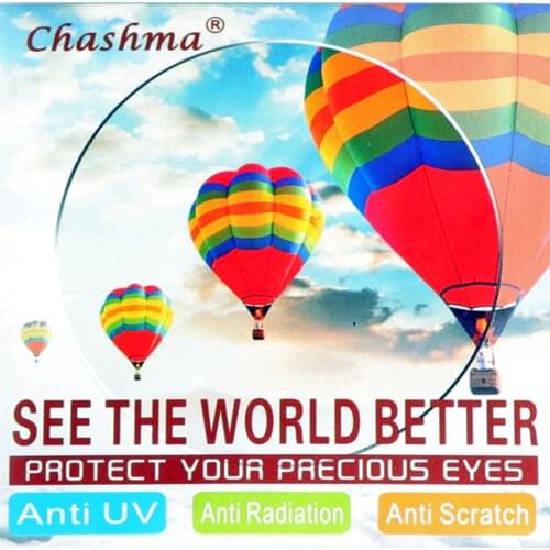 Chashma High Quality Index 1.56 Clear Lenses HMC Asphere Prescription Green Coating Lenses Anti Radiation for Myopia Glasses