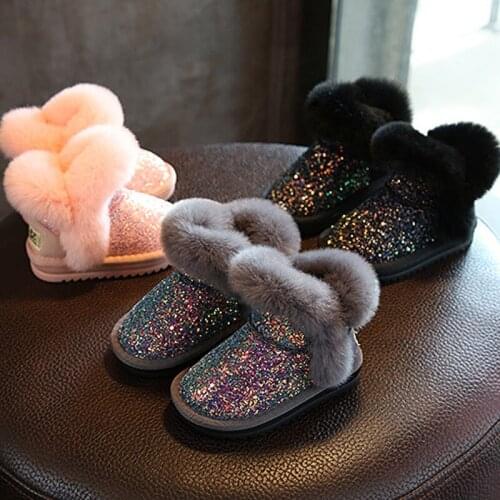 Childrens Snow Boots Girls Boots Baby Shoes Sequined Boots Boys Shoes Girls Shoes Snow Boots Girls Boots Warm Boots