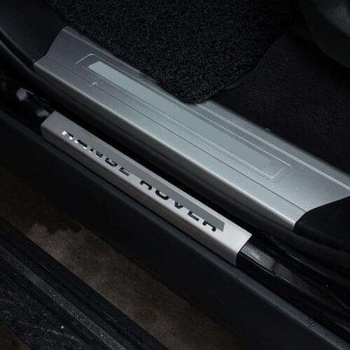 For Land Rover Range Rover Vogue 2013-2021 Car Outside Door Sill Plate Threshold Stickers Car Accessories (for extended version